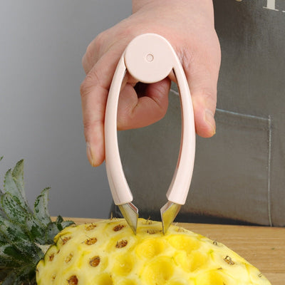 Pineapple Knife Peeler Stainless Steel Peeling Pineapple Artifact 304 Gouging Clip Seed Peeling Knife Tool Clip Household