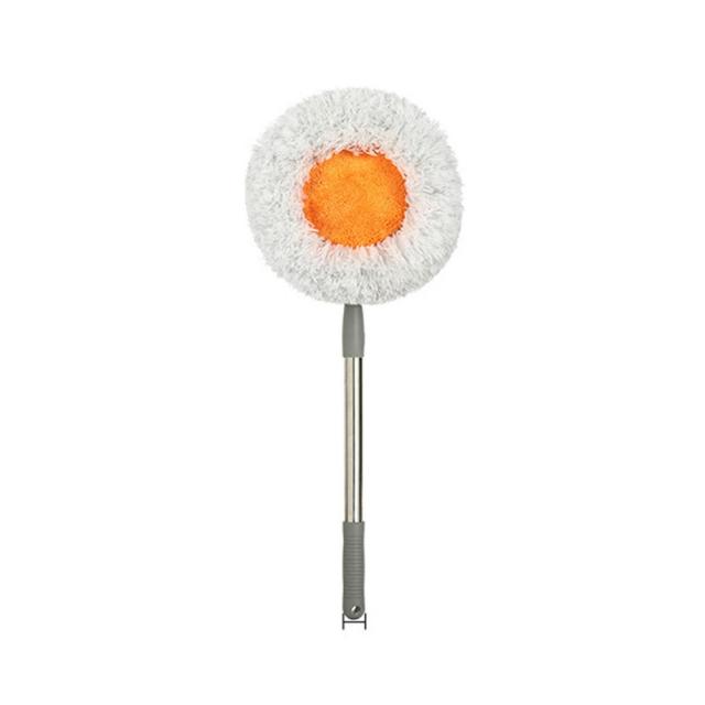 【Coral Fleece Mop 】Telescopic Rod Coral Fleece Mop Ceiling Floor Dust Removal And Wall Cleaning Tool For Lazy People A Handy Tool For FloorCleaning