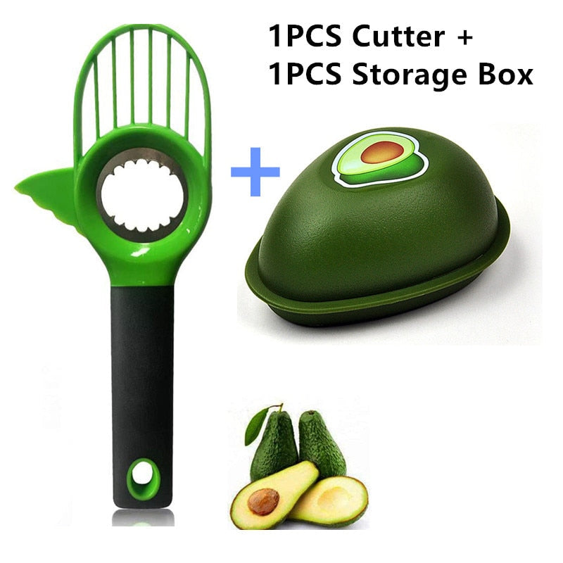 Avocado Slicer  Cutter Peeler &amp; Storage Box Portable Creative Cover Fruit Kitchen Tools Frutero Gadget and Inteligentes