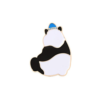 Cute Smile Panda Enamel Pin Cartoon Funny Animals Brooches Custom Badge Women Men Backpack Clothes Lapel Pins Jewelry For Kids