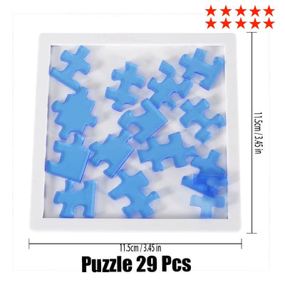 Jigsaw Puzzle 29 Blank Plastic Hard Complex las logic IQ Mind Brain Teaser Shapes games Puzzle Toy For Adults Kids children