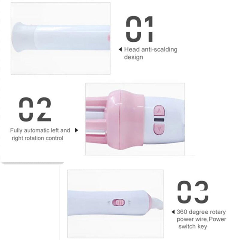 Automatic Hair Curler New Fashion Curling Iron for Women Fast Heat Ceramic Hair Rollers Machine Hair Waver Wand Curly Iron
