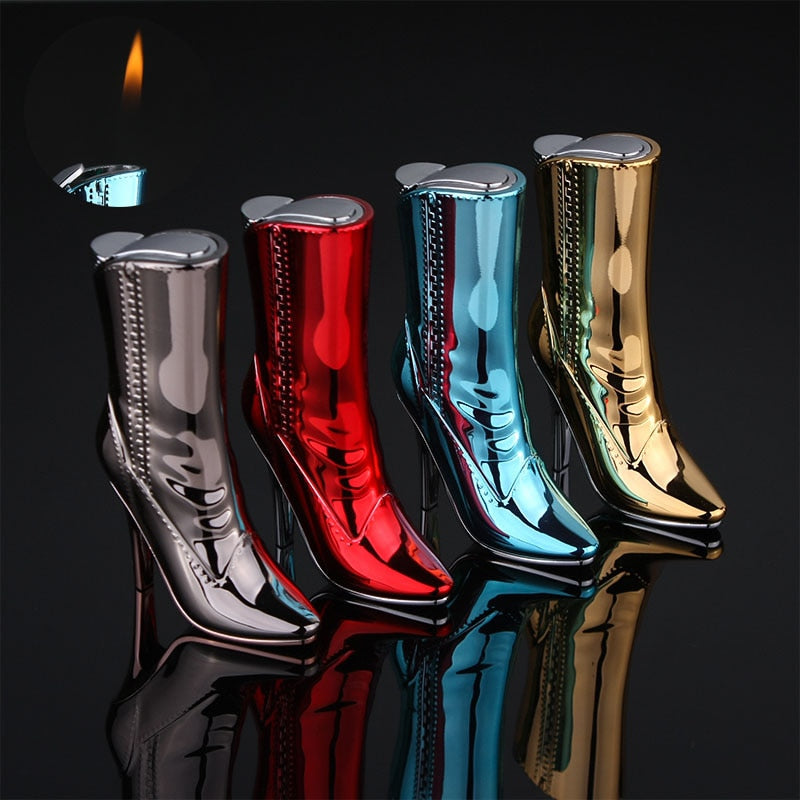 1pcs creative fashion mini metal lighter butane gas inflatable cigarettes tool Funny model smoking gift military