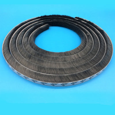 3Meters/5Meters Brush Strip Self Adhesive Door Window Sealing Strip Home Door Window Sound Insulation Wind-proof Strip Gasket