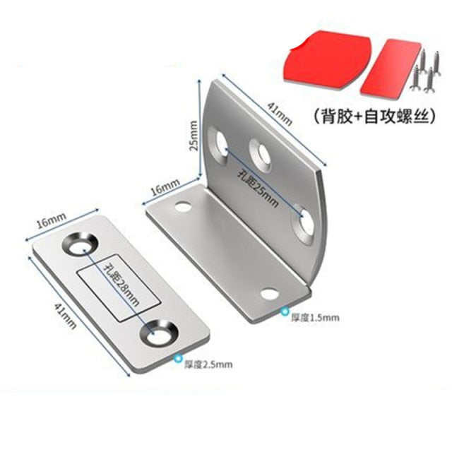 Magnetic Ultra-thin Cabinet Door Stopper Catch for Drawer Magnets Adhesive Cabinet Kitchen Closet Closed Catch Closer Hardware