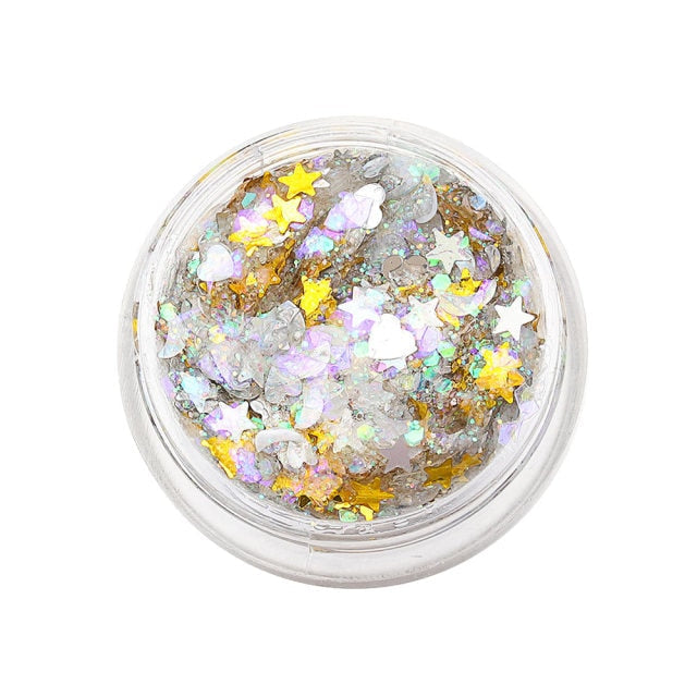 1PC Hot Sale Fashion Holographic Eyeshadow Sequins Gel Hair Lips Makeup Eye Eyebrow Shimmer Glitter Decoration Portable Cosmetic