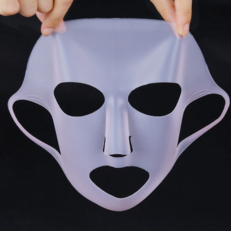 Silicone Face Mask for the Face Sheet Mask Anti-off Mask Ear Fixed Prevent Essence Evaporating Reusable Face Mask Skin Care Tool