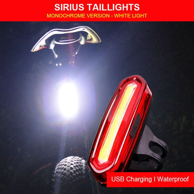 Bike Taillight Waterproof Riding Rear light Led Usb Chargeable Mountain Bike Cycling Light Tail-lamp Bicycle Light