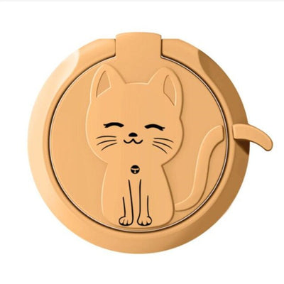 Circle Cat Liquid Feel Mobile Finger Ring Phone Stand Holder Car Bracket Phone Holder Stand Suporte Celular For iPhone All Phone