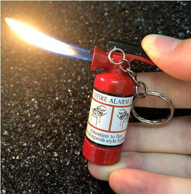 1pcs creative fashion mini metal lighter butane gas inflatable cigarettes tool Funny model smoking gift military