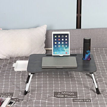 Laptop Table Stand with Small Drawer Portable Folding Desk