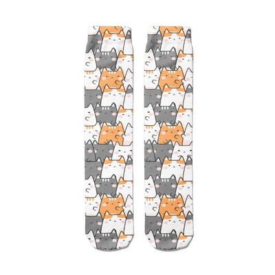 Funny Harajuku 3D Printing Cute Cartoon Panda Socks New Funny Men Women&#39;s Socks Novelty Kawaii Animal Avatar High Socks