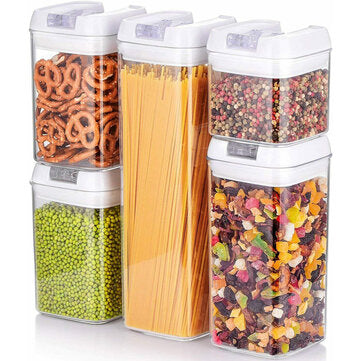 Air-Tight Food Storage Container for Cereals Easy Lock Sealed