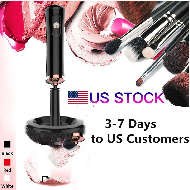 Electric Makeup Brush Cleaner & Convenient Washing Make up Brushes Cleanser Cleaning Tool Machine