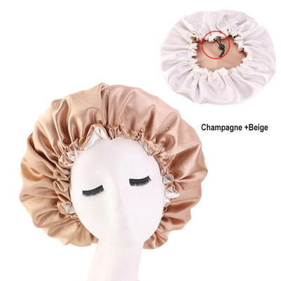 Women Satin Solid Sleeping Hat Night Sleep Cap Hair Care Bonnet Nightcap For Women Men Unisex Cap Bonnet De Nuit Shower Turban