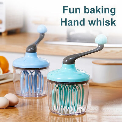 Hot Sale Cream Whisk Manual Household Small Semi-Automatic Egg White Milk Foam Cake Egg Hand-cranked Whisk