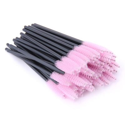 SHIDISAHNGPIN New Disposable 5/50Pcs Crystal Eyelash Makeup Brush Diamond Handle Mascara Wands Eyelash Extension Makeup tool