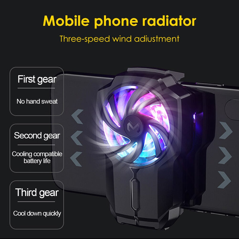 Pro Cell Phone Cooler Heat Sink Mobile Phone Cooling Fan Radiator for Gaming Mobile Phone Accessories