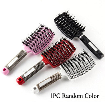 Curved Vented Professional Detangling Comb Portable Home Massage Hair Brush Styling Tools Fast Drying