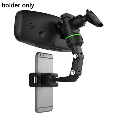 Multifunction Mobile Phone Holder Car 360 Degree Rotatable Seat Hanging Clip Cell Video Photo Shooting Navigation Adjustable