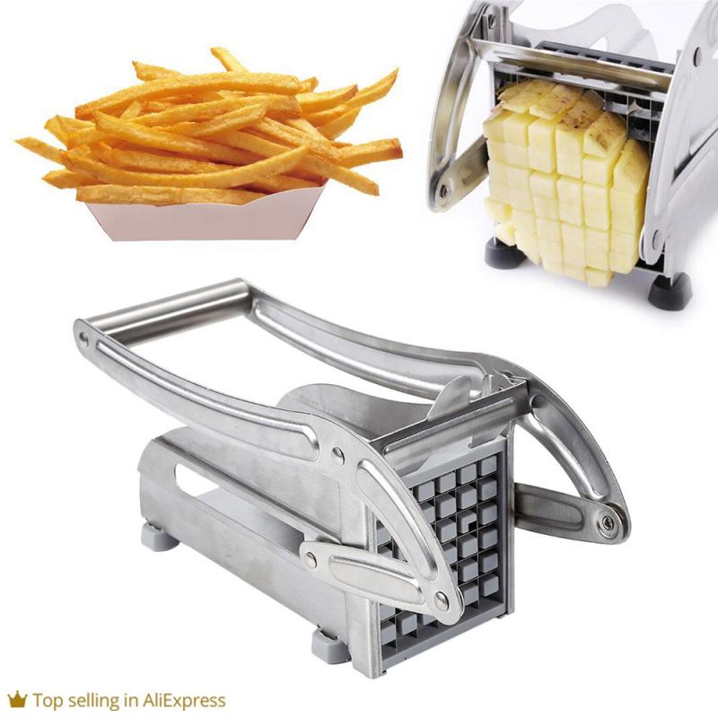 Stainless Steel Manual Potato Cutter Shredder French Fries Slicer Potato Chips Maker Meat Chopper Cutting Machine Kitchen Tools