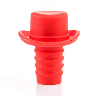 【Wine Stoppers】Creative Magic Hat Wine Stoppers Silicone Wine Stopper Reusable Decorative Wine Seal Stopper Cap for Wine Beverage