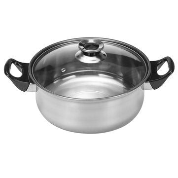 6 Pcs Cookware Set Stainless Steel Pots Frying Pan