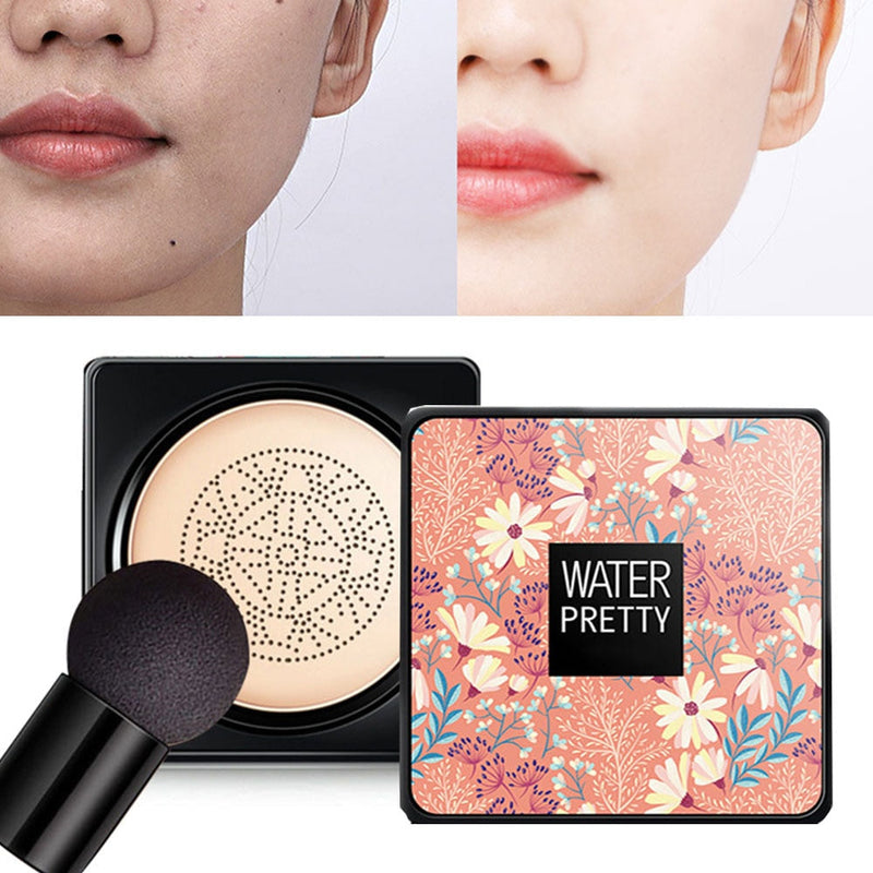 Magic Foundation Mushroom Head Air Cushion CC Cream Waterproof Brighten Foundation Cream Women Base Makeup Face Korean Cosmetics