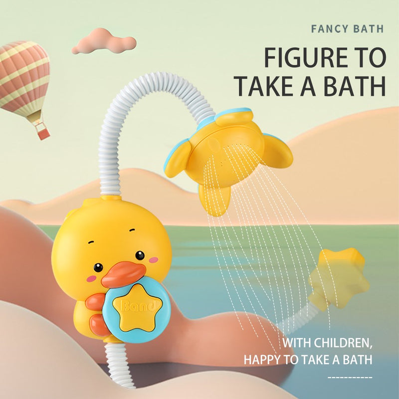 Baby Bath Toys Water Game Duck Faucet Electric Shower Spray Kids Bathroom