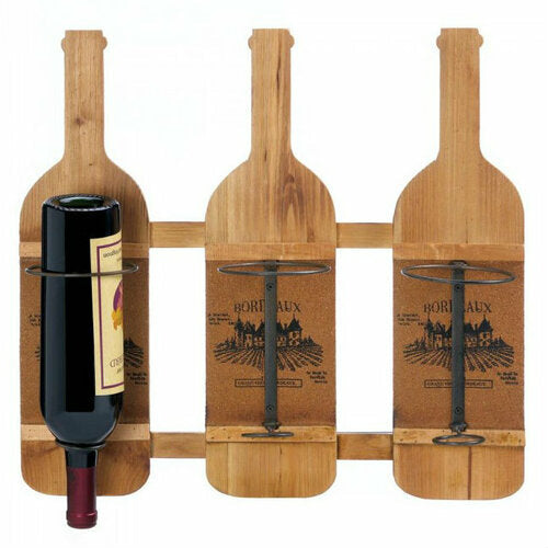 Bourdeaux Wood Wall-Mounted Wine Rack