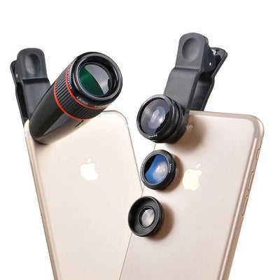 12X Fish Eye Wide Angle iPhone Lens - Black