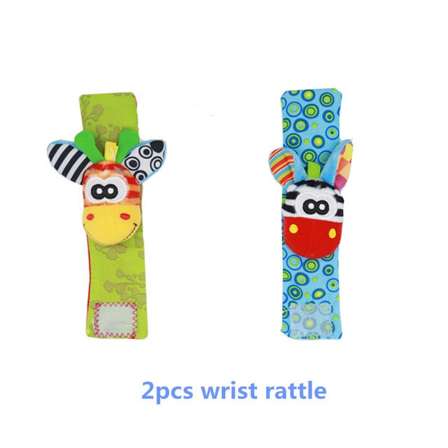 Infant Baby Kids Socks rattle toys Wrist Rattle and Foot Socks 0~24 Months