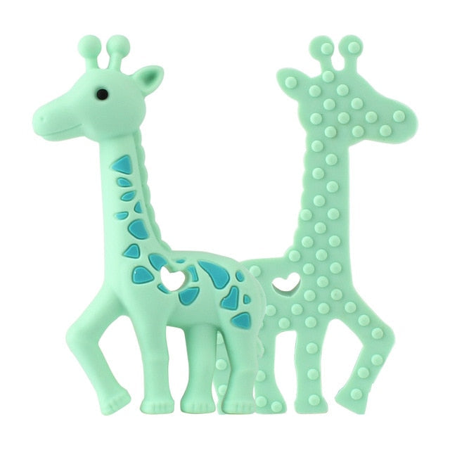 1pcs Baby Animal Silicone Teethers Dog Dinosaur Koala Baby Teething Product Accessories For Pacifier Chains BPA Free