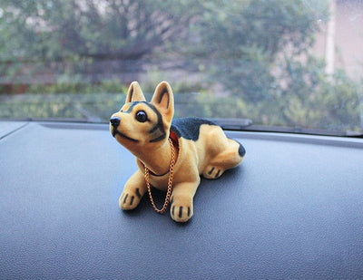 Car Doll Husky Beagle St Bernard Shepherd Shake Head Dog Decoration Car Interior Decoration Cute Creative Gift Tabletop Ornament