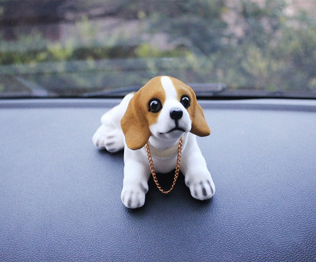 Car Doll Husky Beagle St Bernard Shepherd Shake Head Dog Decoration Car Interior Decoration Cute Creative Gift Tabletop Ornament