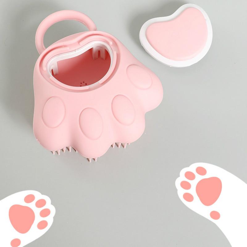 Paw Baby Shower Brush Fast Foaming Silicone Scrubbing Artifact Full Body Massage Spa Brush Bathroom Accessory