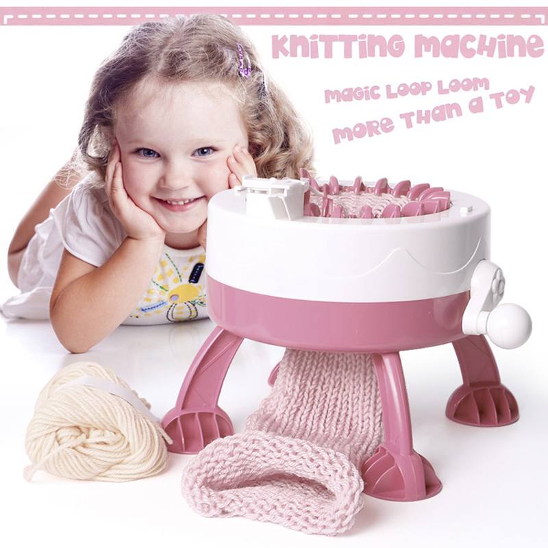 22/40 Needle DIY Hand Knitting Machine Hand-knit Weaving Loom Knit for Scarf Hat Children Kids Toy Christmas Birthday Gift