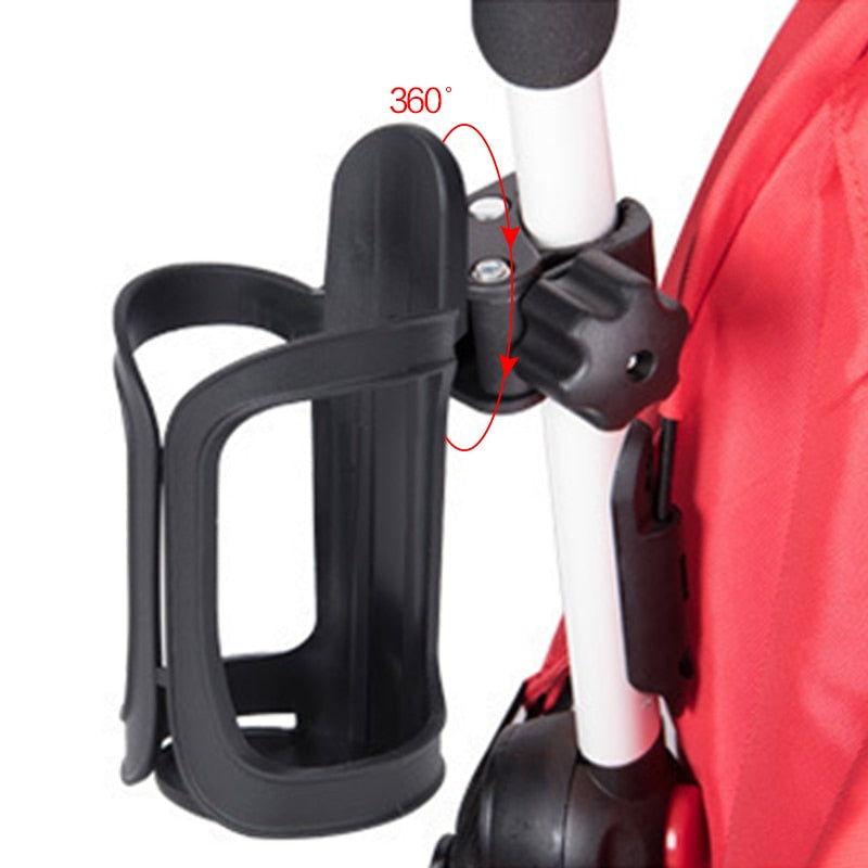 New Baby Stroller Cup Holder Rack Bottle Universal 360 Rotatable Cup Holder for Pram Stroller Carrying Case Milk Bottle Cart