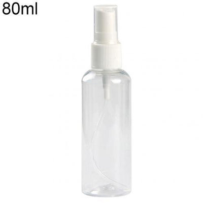 5PCS Portable Travel Transparent Plastic Empty Cosmetic Sample Spray Bottle Atomizer Can be used to dispense store most liquids