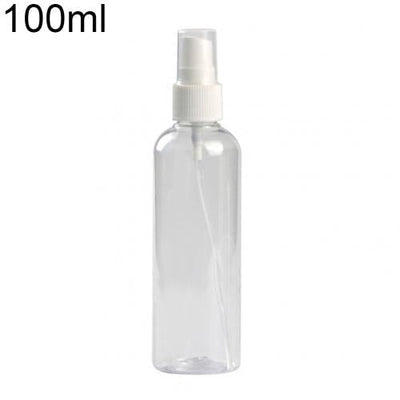 5PCS Portable Travel Transparent Plastic Empty Cosmetic Sample Spray Bottle Atomizer Can be used to dispense store most liquids