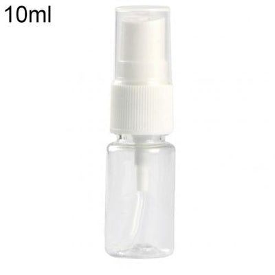 5PCS Portable Travel Transparent Plastic Empty Cosmetic Sample Spray Bottle Atomizer Can be used to dispense store most liquids