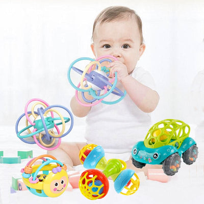 Rattle Teether Toys For Babies Educational Baby Games Rattle Toys Teether For Teeth Newborns Baby Rattles Toys 0 12 Months