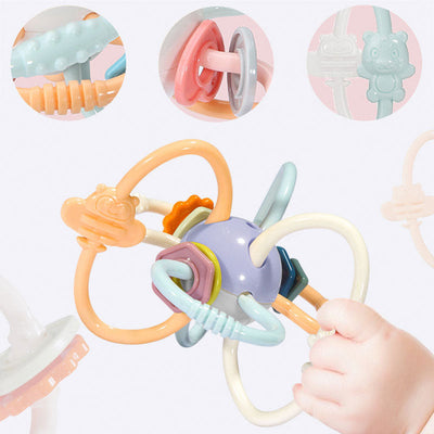 Rattle Teether Toys For Babies Educational Baby Games Rattle Toys Teether For Teeth Newborns Baby Rattles Toys 0 12 Months