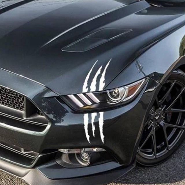 Auto Car Sticker Reflective Monster Claw Scratch Stripe Marks Headlight Decal Car Stickers 40cmX12cm car accessories