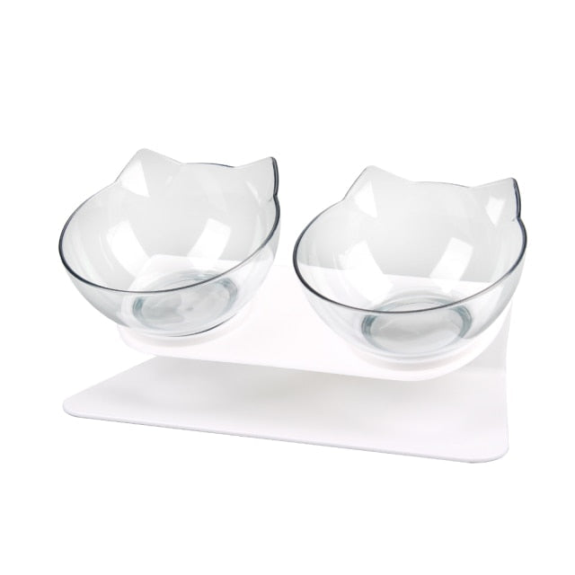 Transparent cat bowl