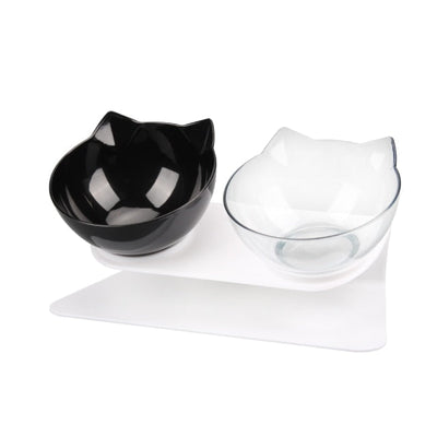 Transparent cat bowl