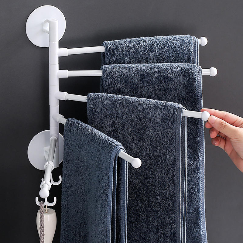 Wall Mount Punch Free Adhesive Bathroom Towel Holder Hanger Shelf Rack Cabinet Organizer Door Hanging Holder Organizer Stand