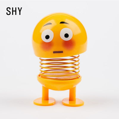 Funny Car Styling Shaking Head Car Dashboard Ornament Cute Expression Fashion Trend Car Interior Accessories Car Decor Toys