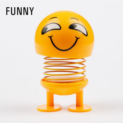 Funny Car Styling Shaking Head Car Dashboard Ornament Cute Expression Fashion Trend Car Interior Accessories Car Decor Toys