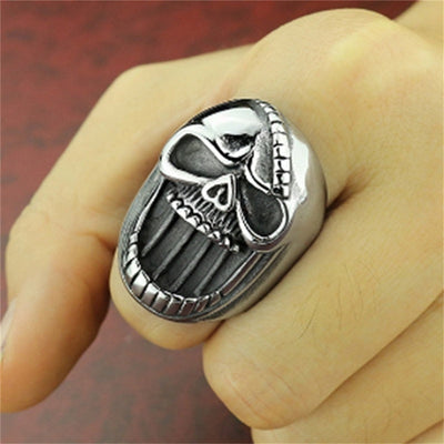 FDLK  New Exaggerated Skull Head Shape Ring Men's Ring Big Metal Ring Accessories Party Bottle Opener Jewelry Gift